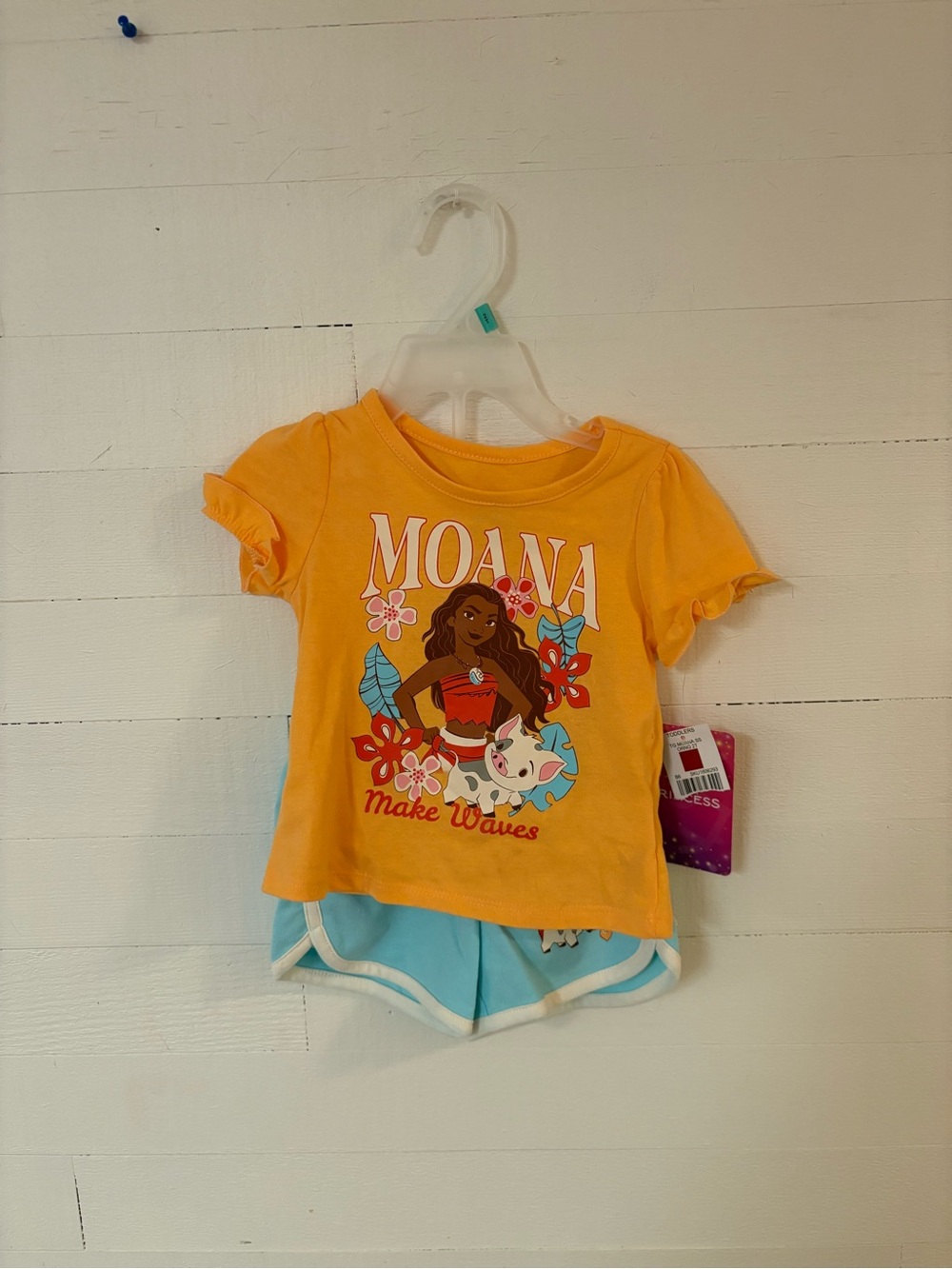 Disney Princess Moana Pua Make Waves 2 Piece Outfit Toddler 2T NWT